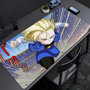Bandai | Dragon Ball Android 18 Big Mouse Pad Game Player Keyboard Pad Non-Slip Office Study Desk Mat Floor Mat Coaster PC Anime Mousepad