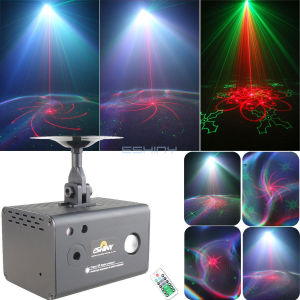 ESHINY B228 RGB LED Aurora RG Laser 64 Patterns Projector Disco Light USB Nebula Children Gift Kids Stage Bedroom Party Lamp