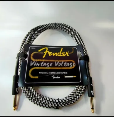 kabel jack guitar fendergitar akustik elektrik bass& keyboard panjang 3m