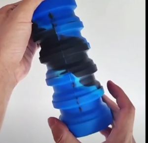 ALIA Botol Silicone Rainbow Lipat Botol Minum Portable 500ml