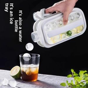 MONLEYTA | German Silicone Ice Cube Mold Round Ball Food Grade Ice Tray Home Use Ice Maker Storage Box Household Kitchen Accessories