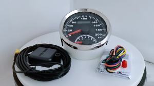 ELING 85mm GPS Speedometer 0-200km/h with Tachometer 0-8000RPM with 4 in1 Gauge Fuel Level Water Temp Oil Pressure Voltmeter 12V
