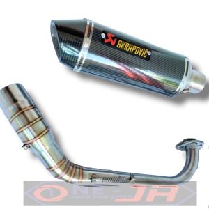 Knalpot Racing AKRAPOVIC HONDA BEAT VARIO 125/150 SCOOPY GENIO PCX LOKAL 160 NEW SUARA NGEBAS