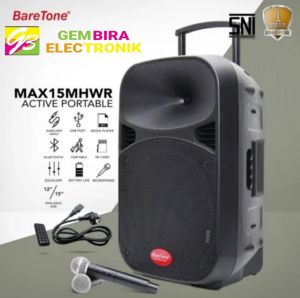 Speaker Aktif Baretone 15 inch MAX-15MHWR Original