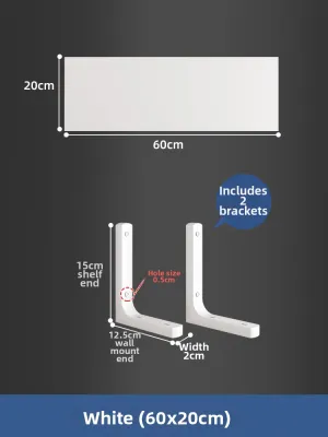 Wall-mounted Wood Shelf