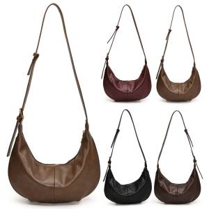 2025 Túi đeo chéo kiểu cổ điển mới với dây đeo điều chỉnh được lưỡi liềm túi túi tote lớn Du Lịch Túi công sở cho phụ nữ làm việc du lịch mua sắm