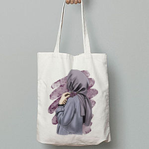 Totebag Hijab Hijabers Islami Aesthetic Tas Ngaji Anak Kanvas Wanita