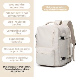 Travel Backpack Light and Expandable Large Capacity