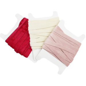 โบว์ผูกโชคเกอร์คอผ้ากำมะหยี่สองด้านยาว5หลา/แพ็ค1ซม. ริบบิ้นตกแต่งสำหรับปาร์ตี้วันหยุดของขวัญ DIY อุปกรณ์เสริมวัสดุลายดอกไม้