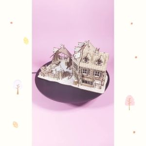 3D Wooden Puzzle: Street Fighting DIY Puzzle Model Kit Assembly Fun Set Wooden Construction Blocks Educational Birthday Gift