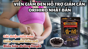 Viên Uống Giấm Đen Giảm Cân Orihiro Nhật Bản 216 Viên – Hỗ Trợ Giảm Mỡ Máu Đẹp Da Thanh Lọc Cơ Thể