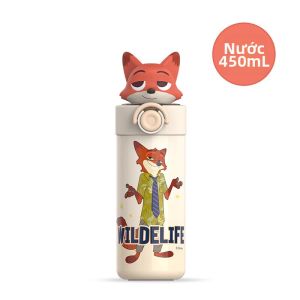 Disney | Cốc Du Lịch Cách Nhiệt Có Ống Hút Inox Dung Lượng Lớn