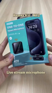 Remax K11 Wireless Microphone Livestream Mic HD Sound Remax K12 Ultra Clear Sound Noise Reduction Microphone Remax Microphone