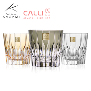 Edo Cut Kagami Japan Imported Crystal Glass Whiskey Shot Glass Japanese Style Handmade Asterism Rock Cup