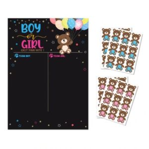 Gender Reveal Team Boy Team Girl Stickers Boy or Girl He or She Tags Labels Poster Party Creative Decoration Baby Shower Supplies