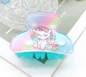 [🇸🇬SG] Super Kawaii Cute Cartoon Colourful Acrylic Hair Claw Clips Unicorn Hair Accessories