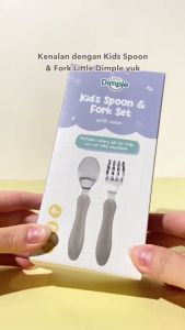 Little Dimple Kids Spoon & Fork Set I Sendok Garpu Set With Case