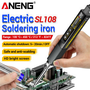 ANENG | ANENG SL108 Electric Soldering Irons 96W Adjustable Temperature Charge Fast Heat Portable PD/QC Smart Welding Electrician Tools