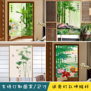 Vách Ngăn Cửa Bằng Vải Phong Cách Trung Hoa an Toàn Báo Cáo Bằng Tre Vách Ngăn Phòng Khách Phòng Ngủ Phòng Tắm Hành Lang Che Chắn Phong Thủy