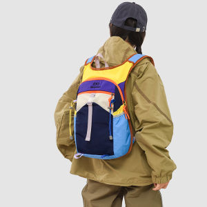 New Fashion Contrasting Color Travel Backpack Outdoor Sports Hiking Backpack Dopamine Color Series Girls Backpack Lightweight