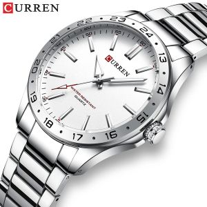 CURREN 8452 Men Ultra Thin Quartz Watch Simple Hodinky Fashion Stainless Steel Wristwatch for Male Clock Relogio Masculino 2025