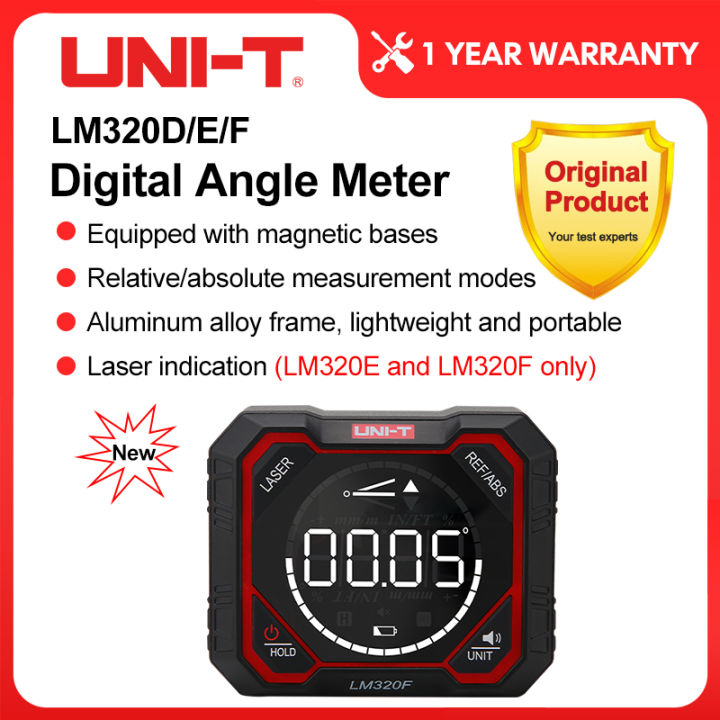 UNI-T Digital Inclinometer Magnetic LM320D LM320E LM320F Angle Meter Electronic Protractor Angle Leveling Tool