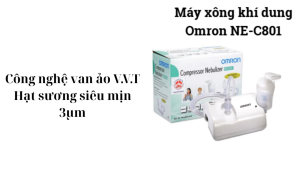 MÁY XÔNG KHÍ DUNG OMRON NE-C801 – Thiết bị hỗ trợ hô hấp tiện lợi tại nhà hỗ trợ viêm phổi viêm phế quản . Phù hợp cho trẻ nhỏ người lớn và người cao tuổidễ sử dụng và mang theo giúp quá trình chăm sóc hô hấp hàng ngày nhanh chóng an toàn