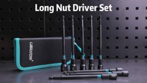 Libraton 8PCS Magnetic Nut Driver Set Metric Long Nut Drivers Impact Drill Long Shank Nut Driver Bits Hex Shank Long Power Bits