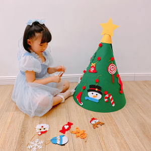 Kids DIY Felt Cloth Scene Stickers Forest Marine Animal Velcro Non-Woven Educational Handmade Toys