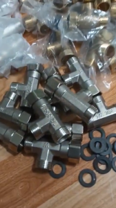 Tê Chia Nước Ốc Đồng Thau Tê Cầu Đồng Vàng 21