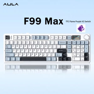 AULA | AULA F99 Max 8000mAh Gasket Mechanical Keyboard Tri-Mode Wireless Gaming Keyboard Fully Hot-Swappable Keys Keyboards for Gamer
