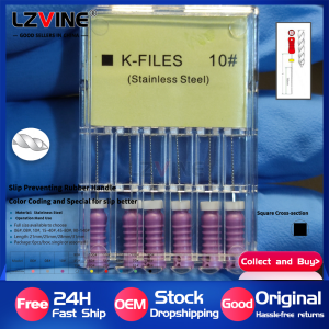 6pcs/Pack 21mm/25mm/31mm K Files H Reamer Dental Endodontic Instruments Dental Root Canal File Treatment Tools  Stainless Steel