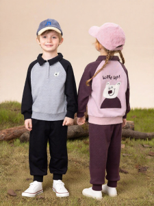 Usbettas | Casual Loose Long Sleeve Polo Shirt Trousers Set