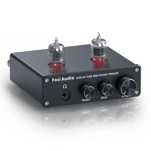 Fosi Audio Hifi Phono Preamp BOX X4 Turntable Phonograph Preamplifier With 5725W Vacuum Tube Amplifier