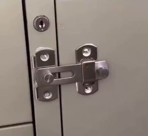 Hasp Latch Lock Sliding Door Window Cabinet Fitting Room Stainless Door Lock Safety Buckle