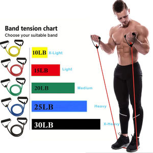 Resistance Bands With Handles Exercise Bands Workout Bands With Handles For Men Women Strength Training Equipment At Home