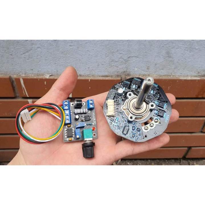 Motor BLDC NIDEC 84w 12-24V chuyên quạt hàng mới, tặng nhôm tản nhiệt cho fet