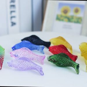 Cá chép pha lê phong thủy size 50mm chiêu tài lộc decor nhà cửa công ty vật phẩm phong thủy