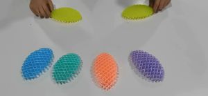 SK-M352 Mainan Anak Fidget Worm Toys 3D Penghilang Stress / Mainan Fidget Lentur Magic Spring Toy