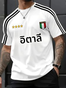 ฤดูร้อนปี 2025 เสื้อยืดผู้ชายใหม่ 3D พิมพ์สบายๆแฟชั่นระบายอากาศและน้ําหนักเบาสวมใส่ผู้ชายกลางแจ้ง