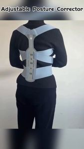 【Four Easy Steps to Wear】Reduce Spinal PainBack Support Adjustable Posture Corrector Breathable High Elastic Shoulder StrapsComfortable Back Support Band Correction Adult students correct the back brace orthosis and say goodbye to chest hunchback