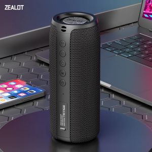 ZEALOT S51 TWS Portable Bluetooth Speaker Wireless Bass Subwoofer Waterproof Outdoor Speakers Subwoof Loudspeaker Box Support TF