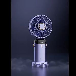Kipas Angin Genggam Portable Handheld Fan USB 1800mAh - S12-Pro EOEVIR