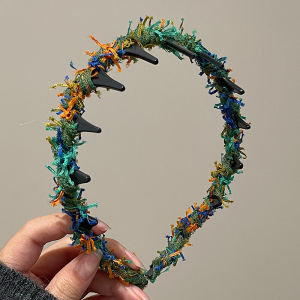 หมวกคล้องผมแบบผูกด้วยเส้นขนสัตว์สำหรับผู้หญิง หมวกคล้องผมแบบมีฟัน หมวกคล้องผมแบบใช้งานได้หลากหลาย หมวกคล้องผมแบบอเนกประสงค์สำหรับฤดูใบไม้ร่วงและฤดูหนาว