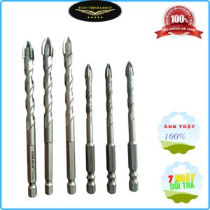 [5 Trong 1] Mũi Khoan Đa Năng (Bê Tông - Gỗ - Sắt - Gạch Men - Kính) 4 Cạnh Hiệu KingBlue Đủ Size (6Ly-8Ly-10Ly-12Ly) Siêu Chắc Siêu Bền