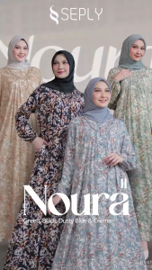 TERMURAH NOURA 11 GAMIS BY SEPLY COCOK UNTUK OUTFIT HANG OUT DAILY TERBARU KEKINIAN
