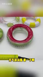Summer Beach Series Dollhouse Swim Ring Accessories Cute Inflatable Mini Swimming Ring Decorative Toy Swimwear for 1/12 Dolls