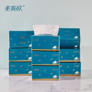 Thickened 5 Layers Draw Tissue Paper 12 Packs 420 Sheets Original Wood Pulp Home Use Baby Wet Wipes Non-Scented Life Paper