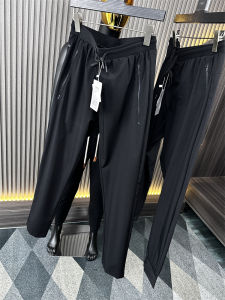 Cool Feeling Tech Mens Elastic Skin-Friendly Sporty Casual Pants Summer New Style All-Match Air Conditioning Trousers