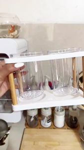Acrylic Kitchen Utensil Holder: Modern Countertop Organizer